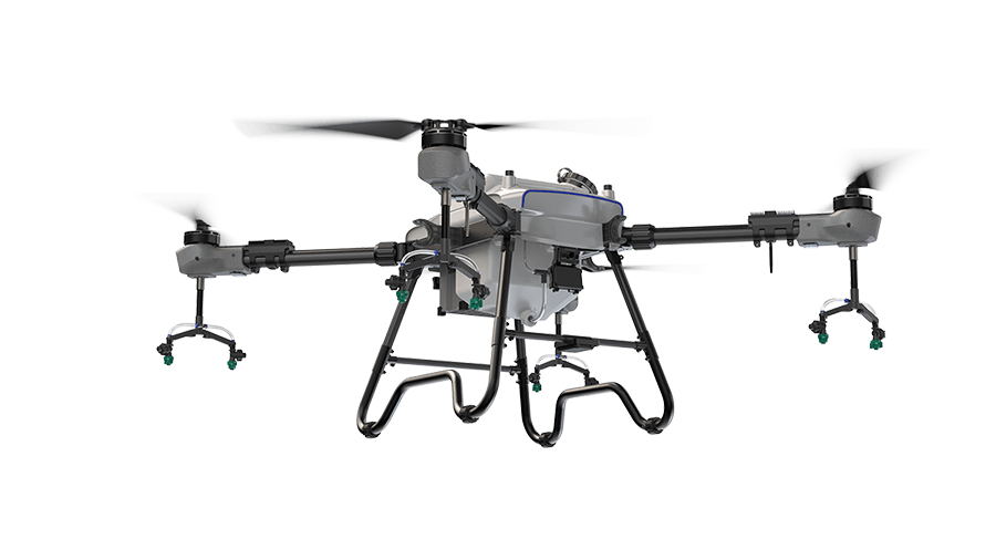 The FP200 agriculture drone features 8 pressure nozzles for optimal spray coverage and precision, allowing for more efficient and effective crop management.