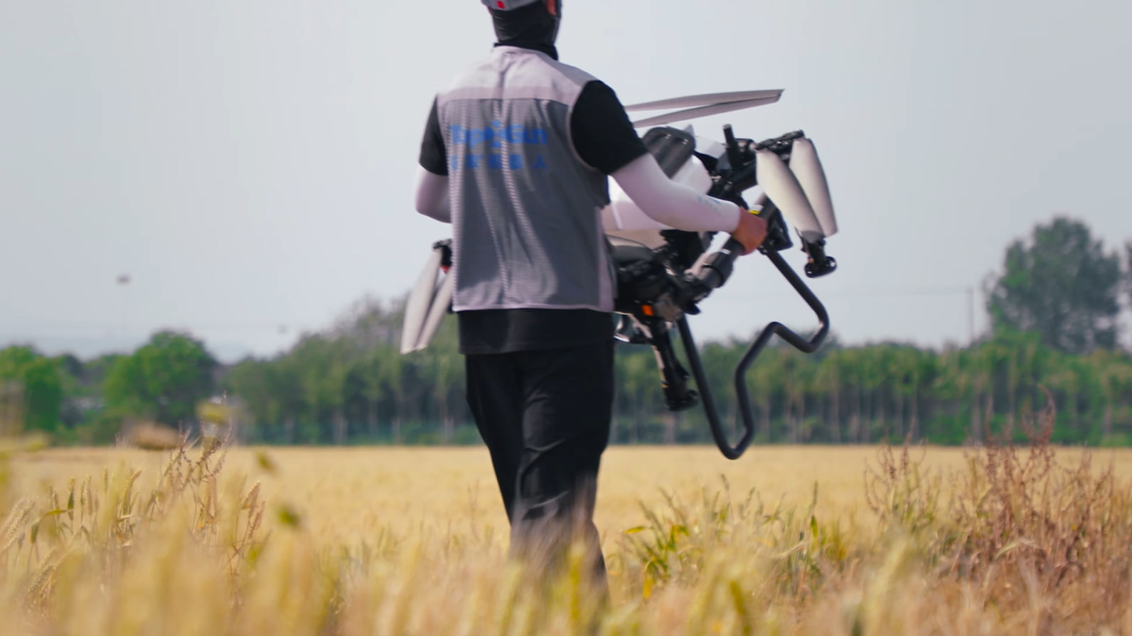 Compact drone design, easy for a single person to carry