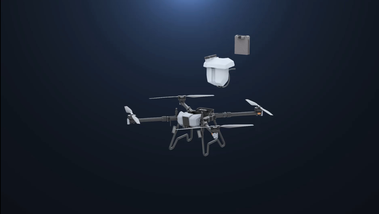 Fast and simple switching bewteen spraying mode and spreading mode