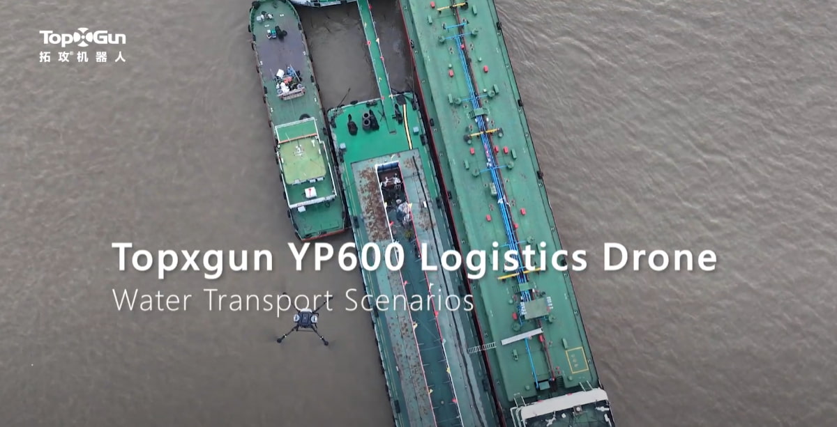 Dron de transporte Topxgun YP600: aplicación de entrega sobre agua