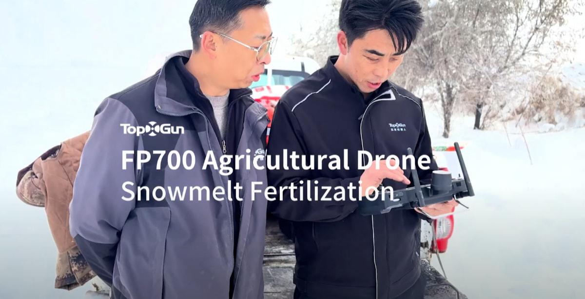 Dron agrícola Topxgun FP700 | Fertilización por deshielo con Topxgun FP700