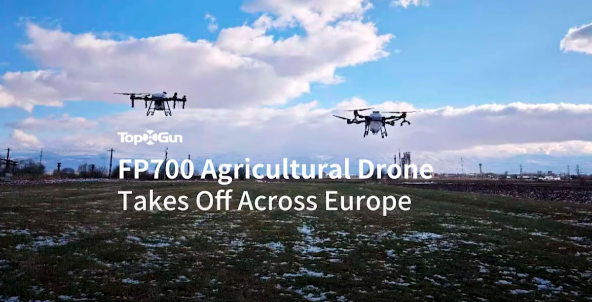 Dron agrícola Topxgun FP700 | Demostración de vuelo del dron agrícola en Europa