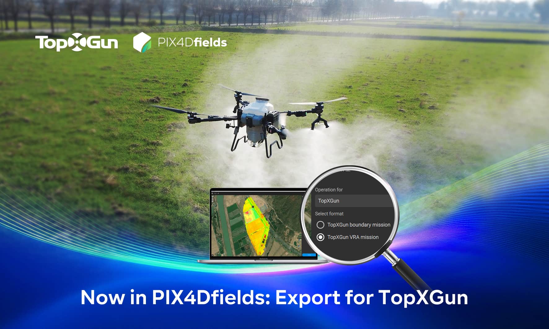 TopXGun y PIX4Dfields anuncian su integración oficial para apoyar la agricultura de precisión