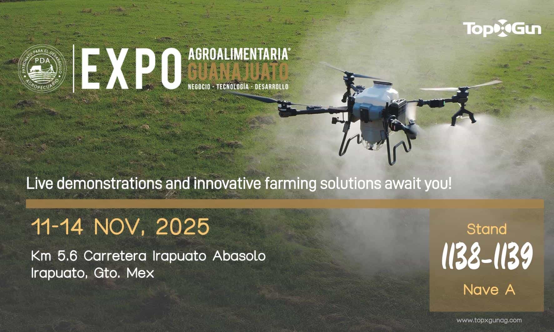 Topxgun estará en Expo Agroalimentaria Guanajuato 2025