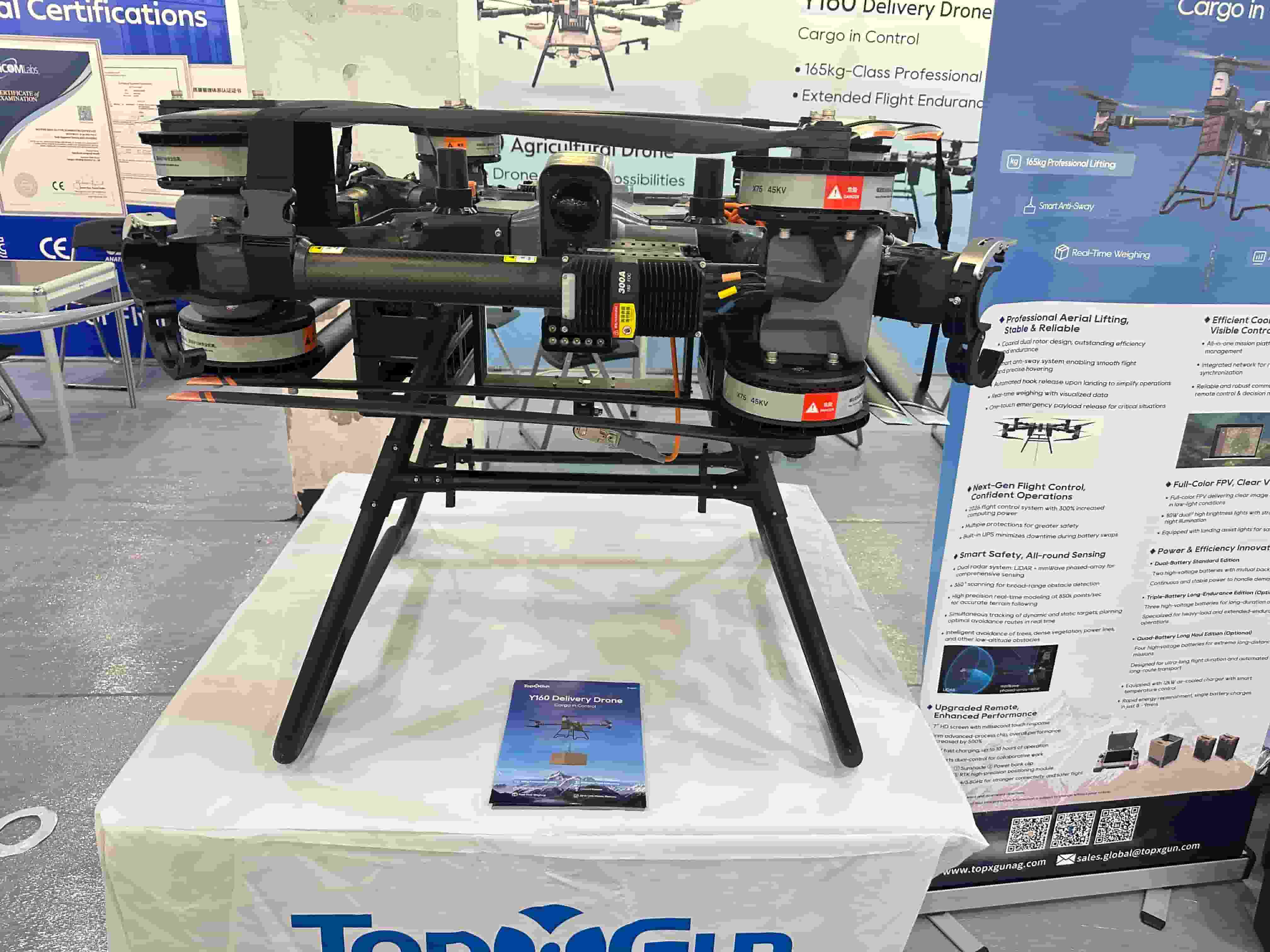 TopXGun Y160 Delivery Drone at Canton Fair